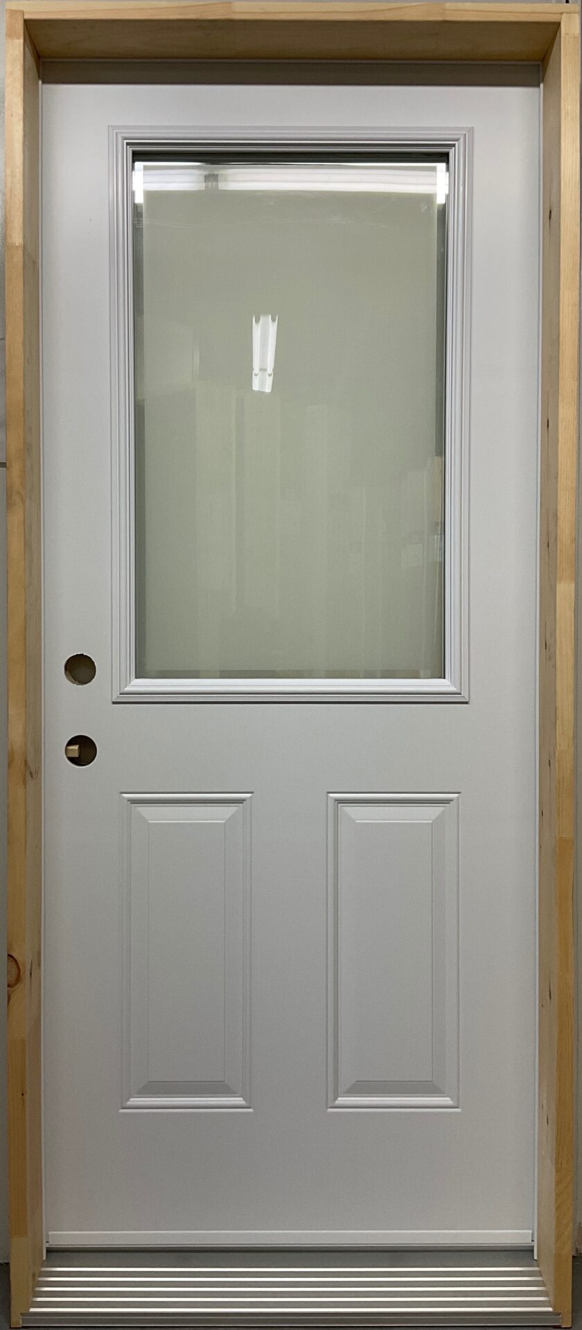 1471PSM Porte d'acier 34"D Blanche Sérigraphie Edge 23x37