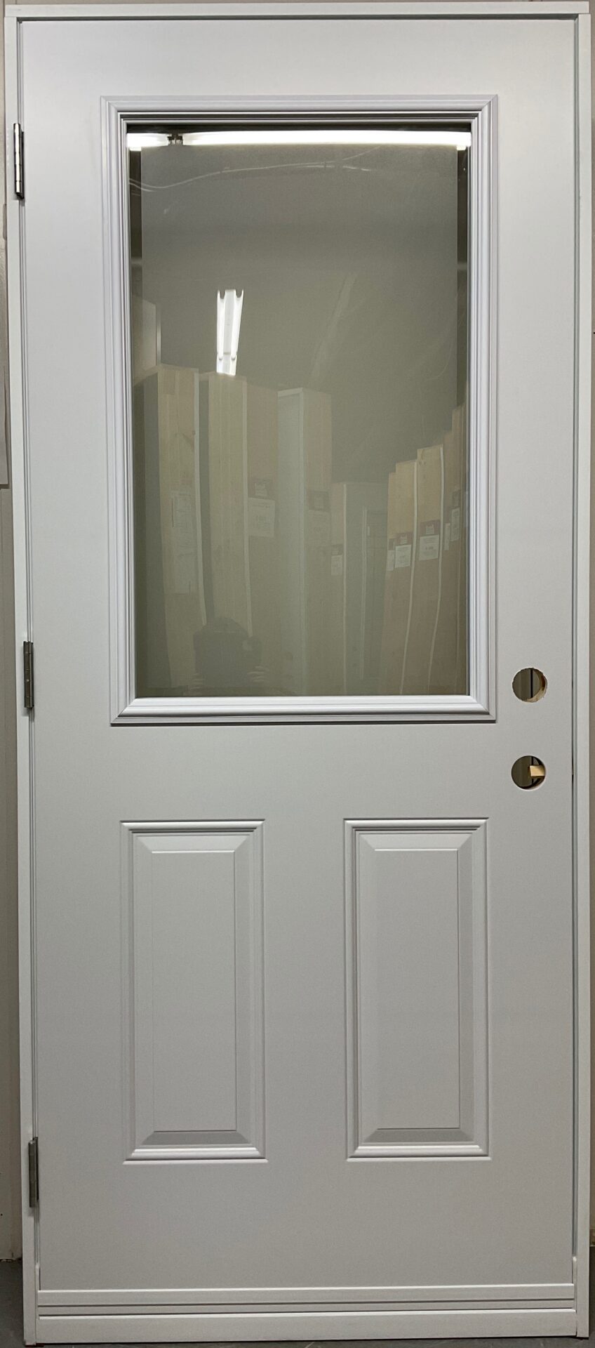 1471PSM Porte d'acier 34"D Blanche Sérigraphie Edge 23x37 – Image 2