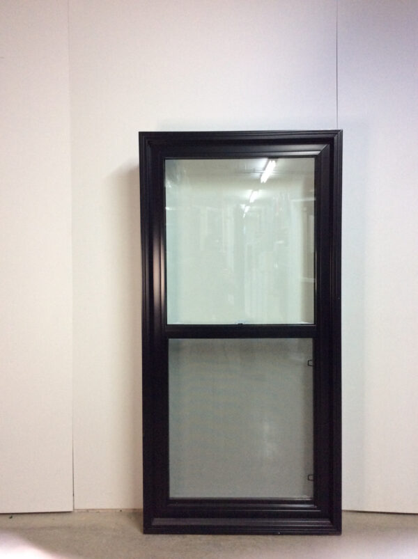 10024GP Fenêtre Guillotine PVC Noir 2 sect 1 ouvr 33 x 66 3/4