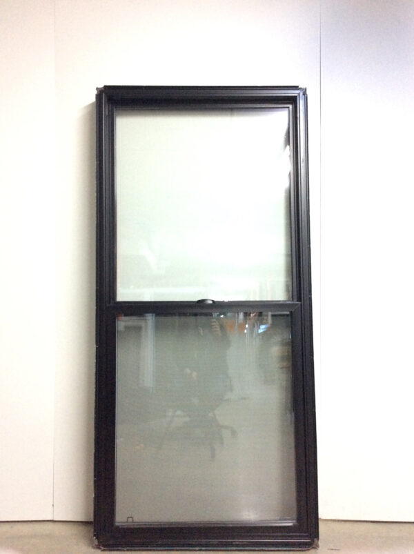 10123GH Fenêtre Guillotine HYBRIDE Noir 1 sect 1 ouvr Stock b  int 36 x 76 - Image 2