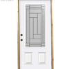 1030PSM Porte d'acier 34"D Blanche Verre louisbourg 23x49