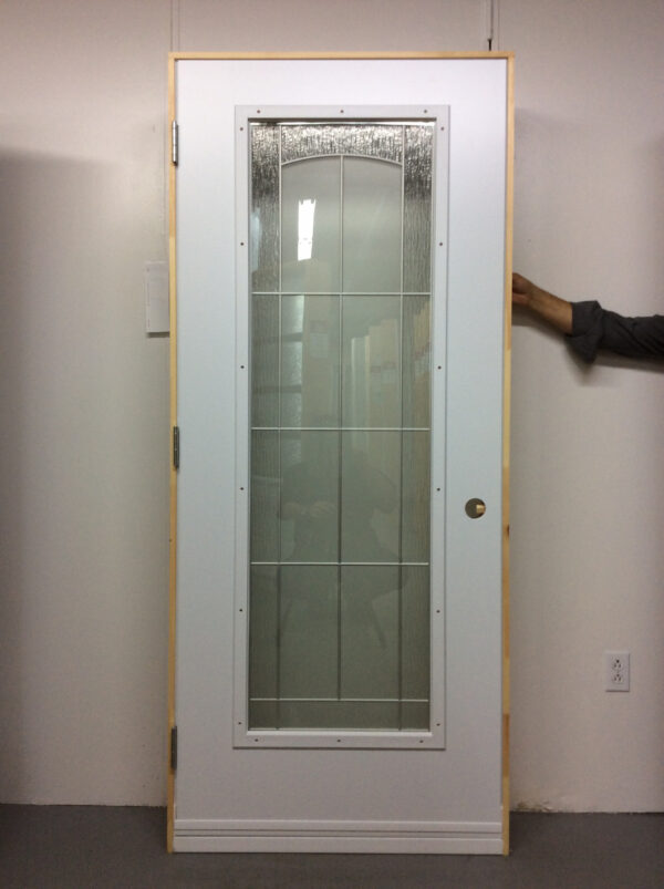 1032PA Porte d'acier 34"D Blanche Tige plomb non soudé  21x65 - Image 2