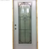1053PSM Porte d'acier 34"D Blanche Style topazetige patine 21x65