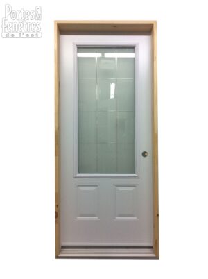 161PSM Porte d'acier 34" Gauche Blanche  Distinction