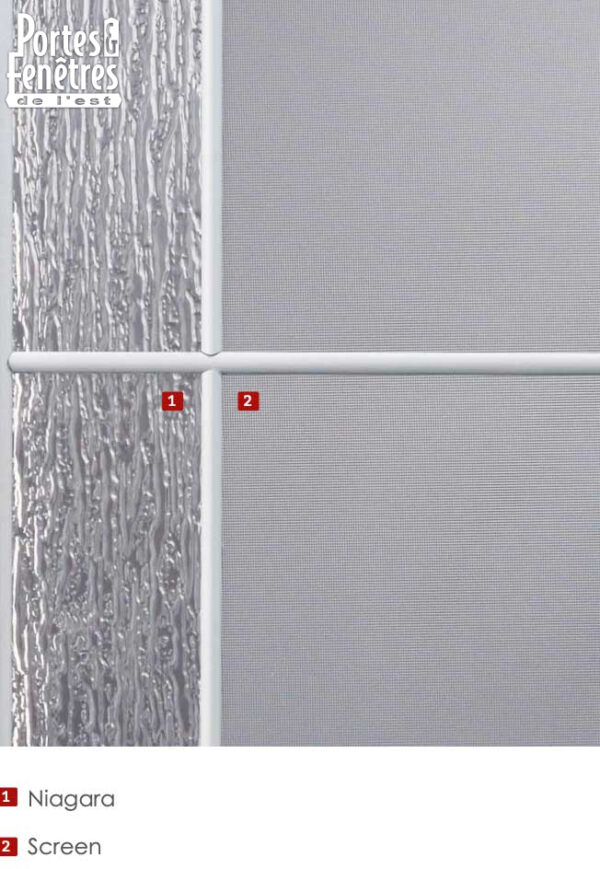 233PSM Porte d'acier  34'' Gauche verre Béatrice plomb - Image 3