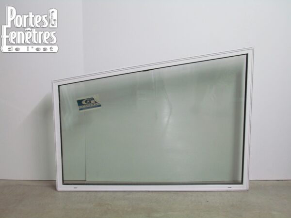 4434fp Fenêtre Fixe PVC Blanc Trapèze 53 x 39 1/2