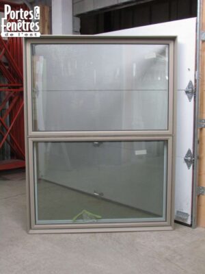 6149japh Fenêtre Jumelée Hyb Auvent bas Haut fixe Kaki 52 x 68