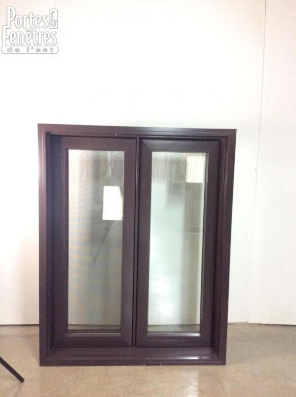 8879bph Fenêtre Battant Hybride 2 Sect 1 Ouv Brun Antique ext/int 34 1/2 x 44 3/4