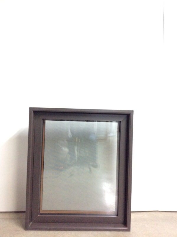 9833BH Fenêtre Battant HYBRIDE Brun Commercial 1 sect 1 ouvr Fini bois intérieur  34 1/2 x 40 1/2