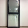 9914JBH Fenêtre  HYBRIDE Noir 1 sect ouvr  haut battante bas fixe  36 x 91 3/4