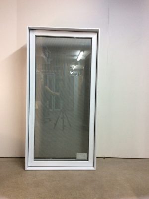 10180BP Fenêtre Battant PVC Blanc 1 sect 1 ouvr 32 x 64