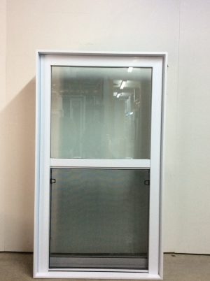 10181GP Fenêtre Guillotine PVC Blanc 1 sect 1 ouvr 30 1/2 x 53 1/4