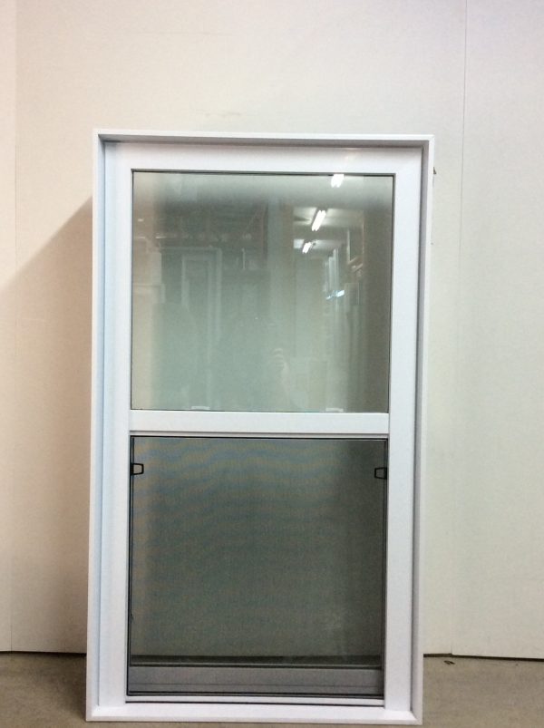10181GP Fenêtre Guillotine PVC Blanc 1 sect 1 ouvr 30 1/2 x 53 1/4