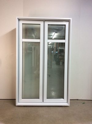 10191BP Fenêtre Battant PVC Blanc 2 sect 1 ouvr 38 x 61 3/4