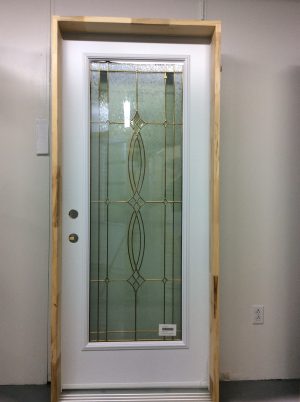 1150PSM Porte d'acier 34"D Blanche Evangeline 23x65