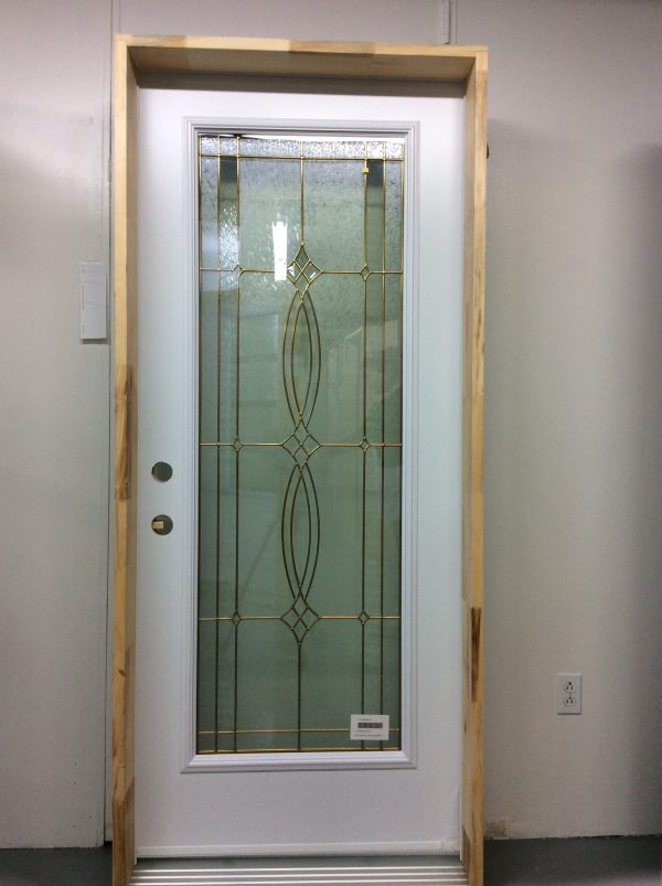 1150PSM Porte d'acier 34"D Blanche Evangeline 23x65