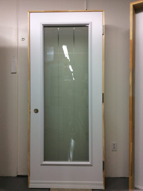 1172PA Porte d'acier 34"G Blanche Rainurées 15 carreaux  23x65 - Image 2