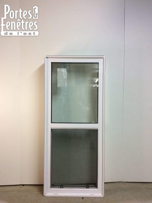 10287GP Fenêtre Guillotine PVC Blanc Guillotine simple  25 x  58 1/2