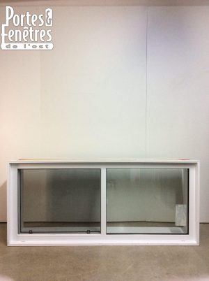 10301CP Fenêtre Coulissante PVC Blanc Coulissant simple  70 3/4 x 31 1/4
