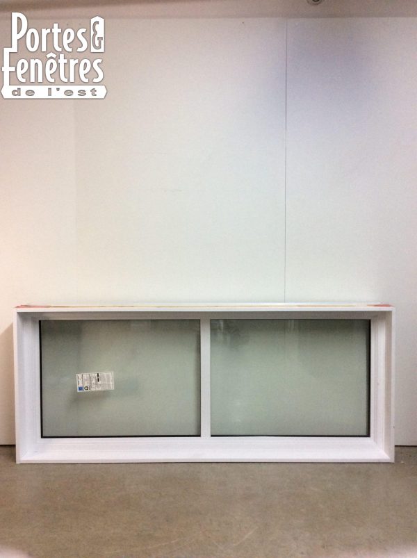 10305FH Fenêtre Fixe HYBRIDE Gris granite Faux barrotin 32 3/4 x 78 3/4 - Image 2