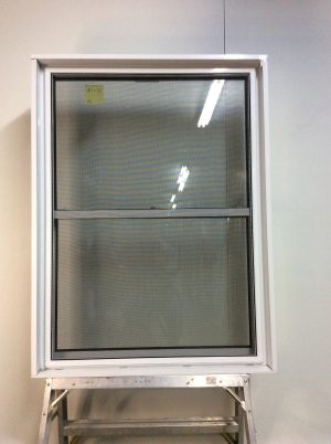 10339GA Fenêtre Guillotine Aluminium Blanc Guillotine double moustiquaire percer 35 x 47 3/4