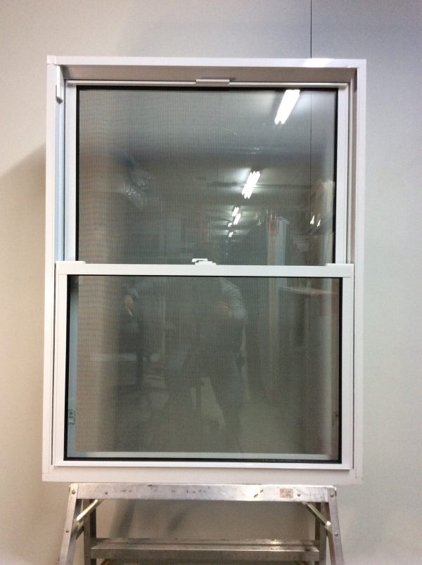 10339GA Fenêtre Guillotine Aluminium Blanc Guillotine double moustiquaire percer 35 x 47 3/4 - Image 2