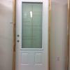 1198PSM Porte d'acier 34"D Blanche Sérigraphie style plasma  23x49