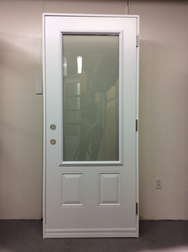 1199PSM Porte d'acier 34"G Blanche Texturé sablé  23x49 - Image 2