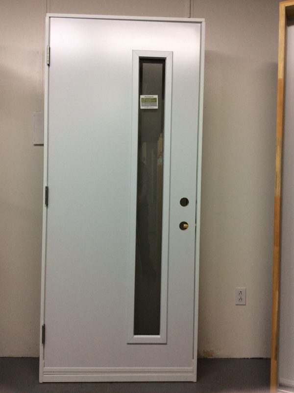 1200PSM Porte d'acier 34"D Noire Verre Edge accent décoratif vertical alunox  8 x 65 - Image 2