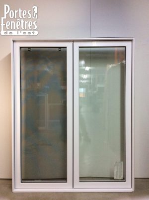 10258BP Fenêtre Battant PVC Blanc 2 sect 1 ouvr 54 x 67 1/2