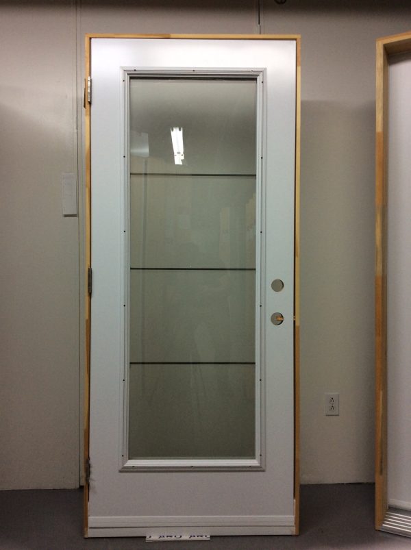 1187PA Porte d'acier 34"D Blanche Verre screen tige noir 1 x 4  21x65 - Image 2