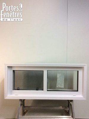 10273CP Fenêtre Coulissante PVC Blanc Coulissant simple 44 x 19 1/4