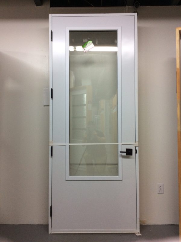 1210PA Porte d'acier 34"D Blanche Clair bosser seuil plat  21x65 - Image 2