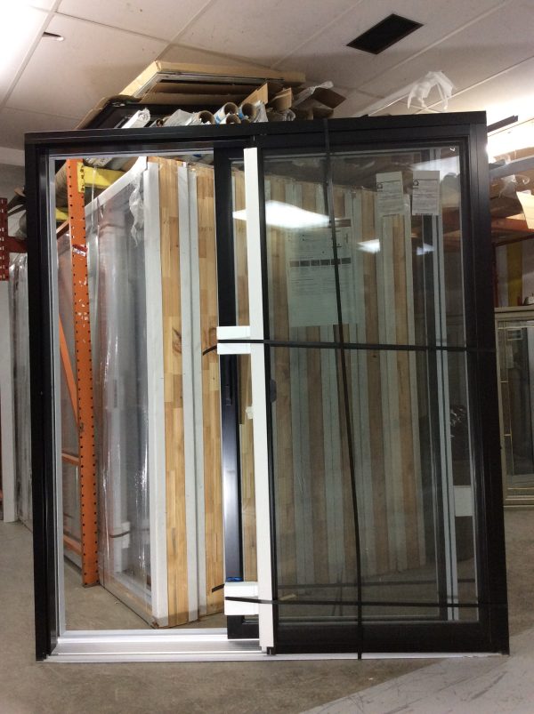1215PP Porte patio Hybride 6' Noire 70 1/2x81 ouv. Gauche
