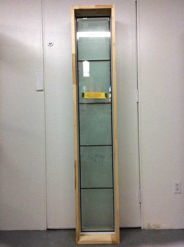 1206PA Porte d'acier D Blanche Panneau latéral vitrail sablé