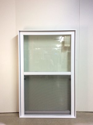 10403GP Fenêtre Guillotine PVC Blanc 1 sect 1 ouvr 40 x 61 1/2