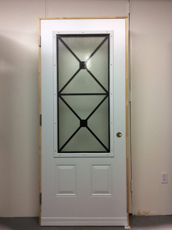 1208PSM Porte d'acier 34"D Blanche Fer forger 23x49 - Image 2