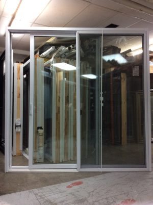 1237PP Porte patio PVC 8’ Blanche 95 1/2x95 1/2 ouv. Gauche