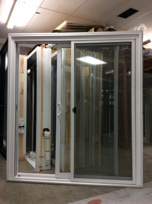 1238PP Porte patio PVC 6' Blanche 70 3/4x81 ouv. Gauche