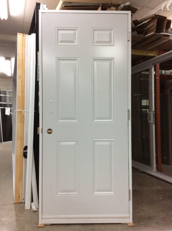 1243PA Porte d'acier 34"G Blanche Stock B - Image 2