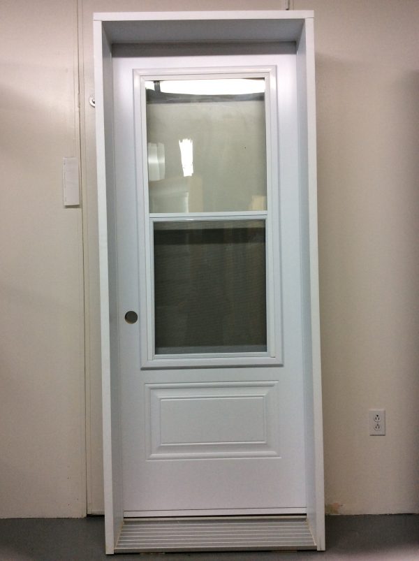 1247PA Porte d'acier 32"D Blanche Guillotine  23x49