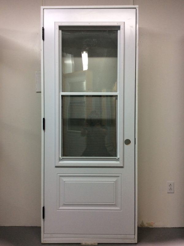 1247PA Porte d'acier 32"D Blanche Guillotine  23x49 - Image 2