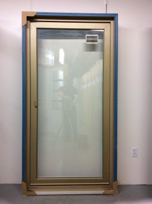 1250PA Porte d'acier 36"D China gold Porte oscillo-battant Plein