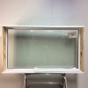 10430FP Fenêtre Fixe PVC Noir Verre givré  coin cadre pvc brisé 57 3/8 x 33 1/8 - Image 2