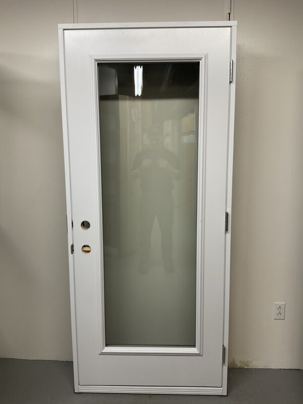 1266PA Porte d'acier 34"G Noire Verre clair  21x65 – Image 2