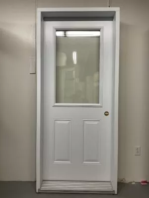 1307PA Porte d'acier 34"G Blanche Clair  23x37