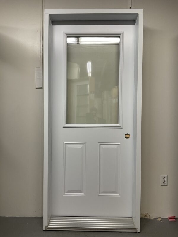 1303PA Porte d'acier 34"G Blanche Clair  23x37
