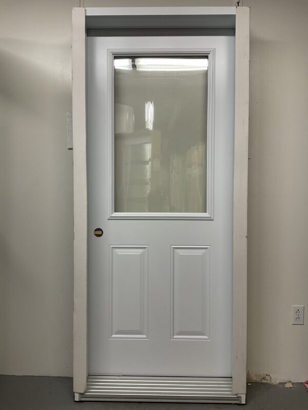 1311PA Porte d'acier 34"D Blanche Clair 23x37