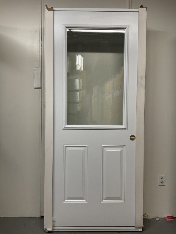1311PA Porte d'acier 34"D Blanche Clair 23x37 – Image 2