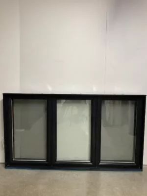 10526BH Fenêtre Battant HYBRIDE Noir 3 sect 2 ouvr Noir intérieur  73 3/4 x 40 1/2